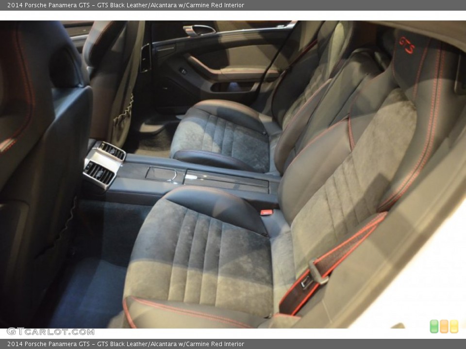 GTS Black Leather/Alcantara w/Carmine Red Interior Rear Seat for the 2014 Porsche Panamera GTS #89960607