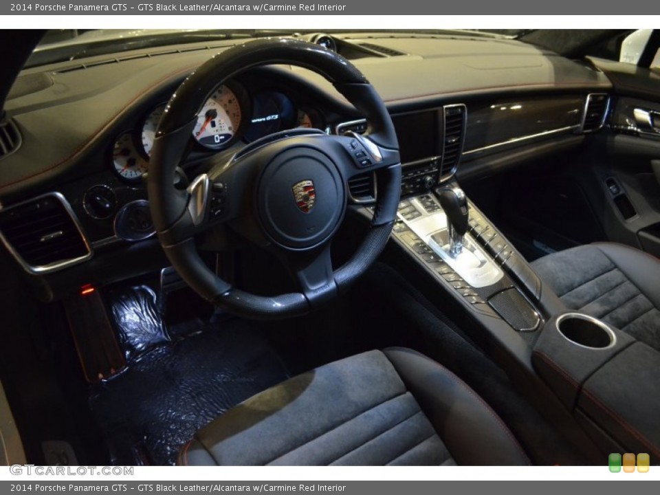 GTS Black Leather/Alcantara w/Carmine Red Interior Photo for the 2014 Porsche Panamera GTS #89960655