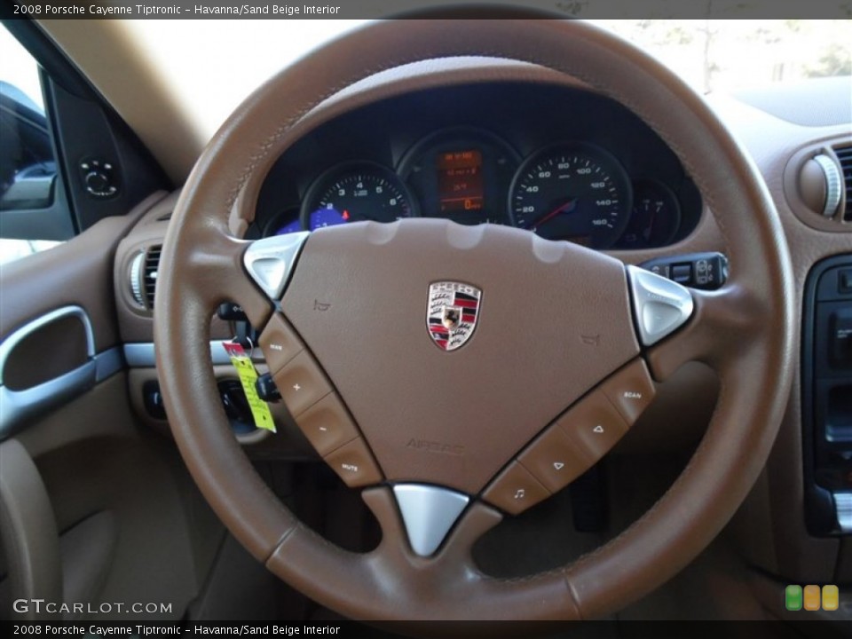 Havanna/Sand Beige Interior Steering Wheel for the 2008 Porsche Cayenne Tiptronic #89960715