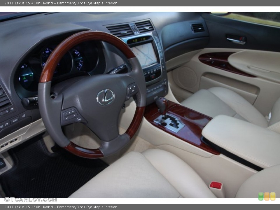 Parchment/Birds Eye Maple 2011 Lexus GS Interiors