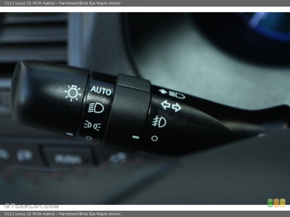 Parchment/Birds Eye Maple Interior Controls for the 2011 Lexus GS 450h Hybrid #89962806