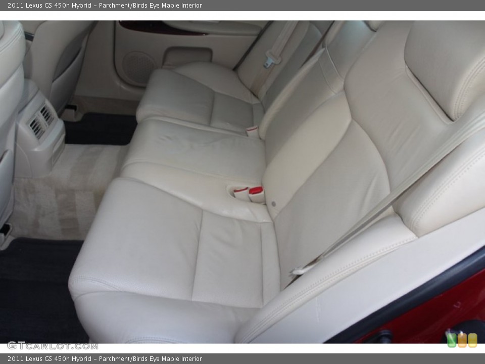 Parchment/Birds Eye Maple Interior Rear Seat for the 2011 Lexus GS 450h Hybrid #89962911