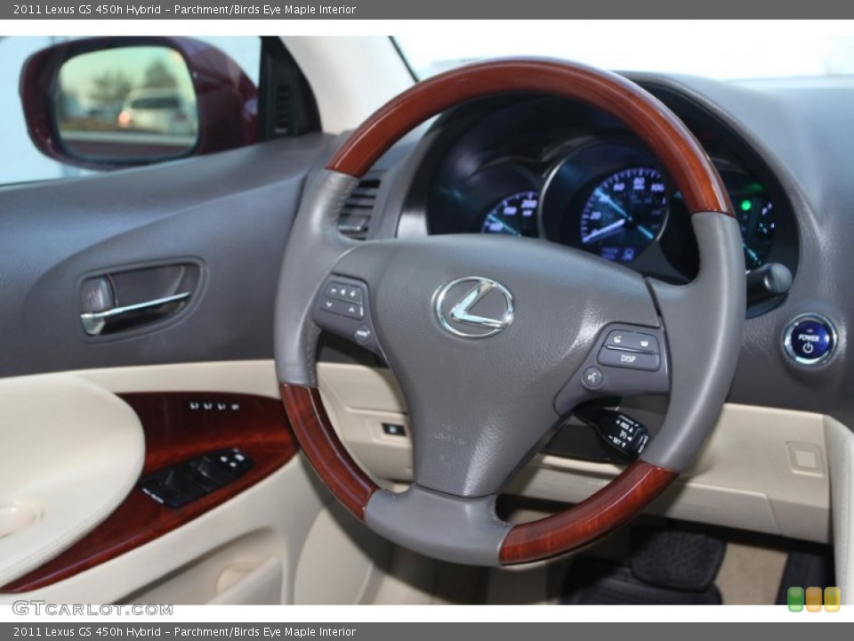 Parchment/Birds Eye Maple Interior Steering Wheel for the 2011 Lexus GS 450h Hybrid #89962980