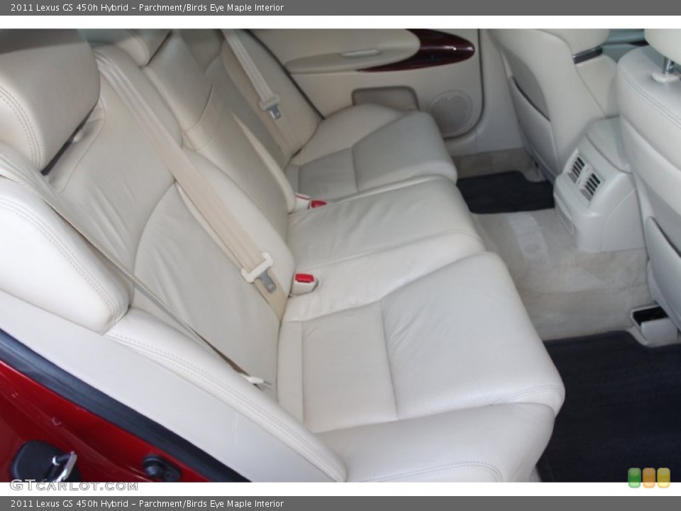 Parchment/Birds Eye Maple Interior Rear Seat for the 2011 Lexus GS 450h Hybrid #89963082