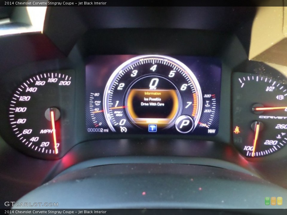 Jet Black Interior Gauges for the 2014 Chevrolet Corvette Stingray Coupe #89964150