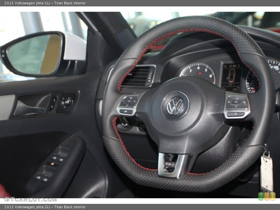 Titan Black Interior Steering Wheel for the 2013 Volkswagen Jetta GLI #89973458
