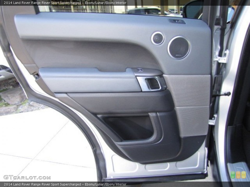 Ebony/Lunar/Ebony Interior Door Panel for the 2014 Land Rover Range Rover Sport Supercharged #89974269