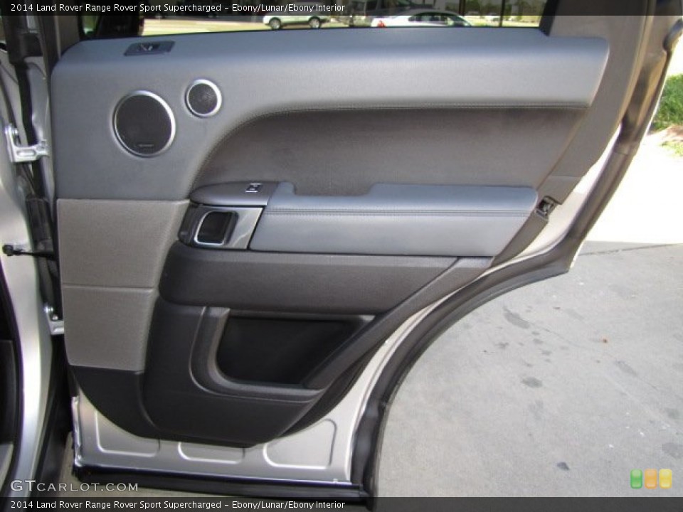 Ebony/Lunar/Ebony Interior Door Panel for the 2014 Land Rover Range Rover Sport Supercharged #89974281