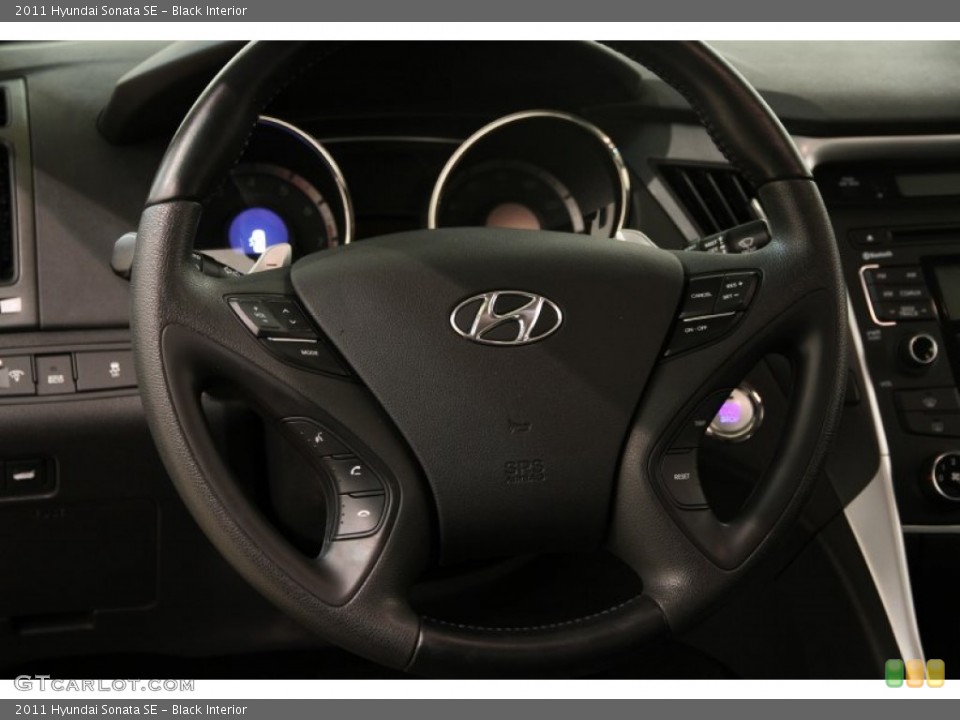 Black Interior Steering Wheel for the 2011 Hyundai Sonata SE #89978478