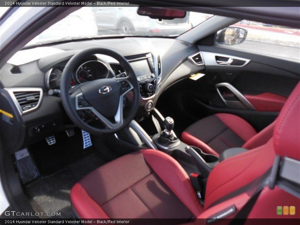 Black/Red Interior Prime Interior for the 2014 Hyundai Veloster  #89981318