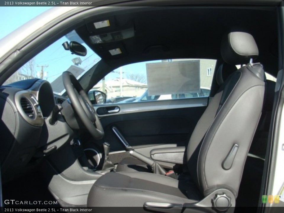 Titan Black Interior Front Seat for the 2013 Volkswagen Beetle 2.5L #89981504