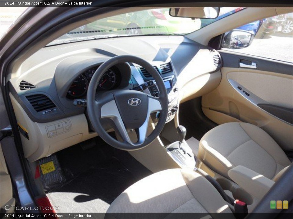 Beige Interior Photo for the 2014 Hyundai Accent GLS 4 Door #89983133
