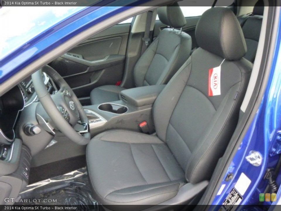Black Interior Front Seat for the 2014 Kia Optima SX Turbo #89983913