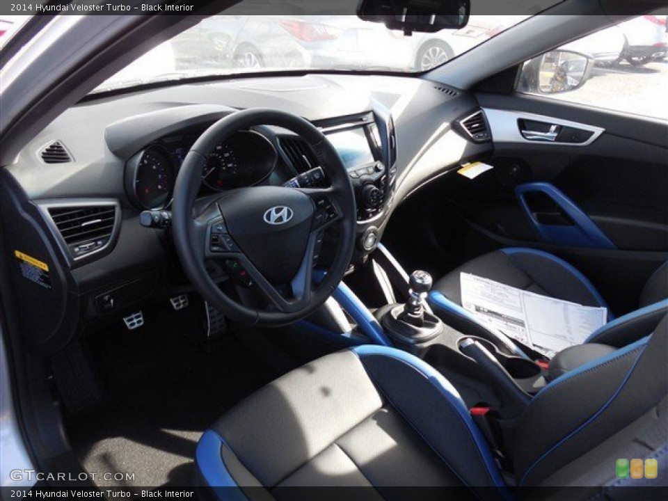 Black Interior Prime Interior for the 2014 Hyundai Veloster Turbo #89984081