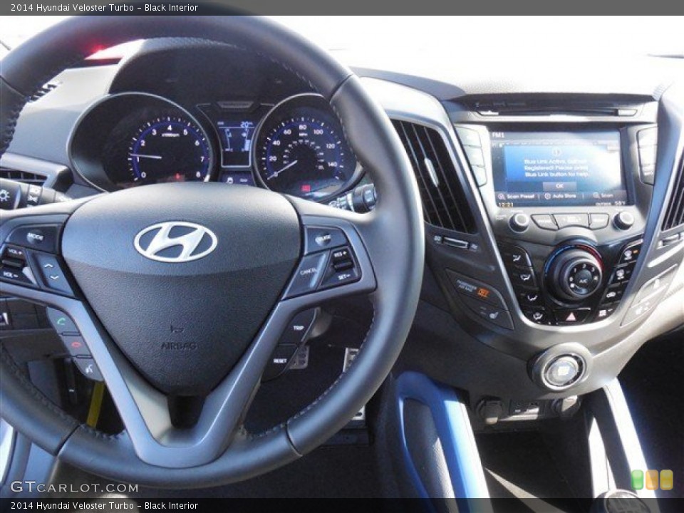 Black Interior Dashboard for the 2014 Hyundai Veloster Turbo #89984102