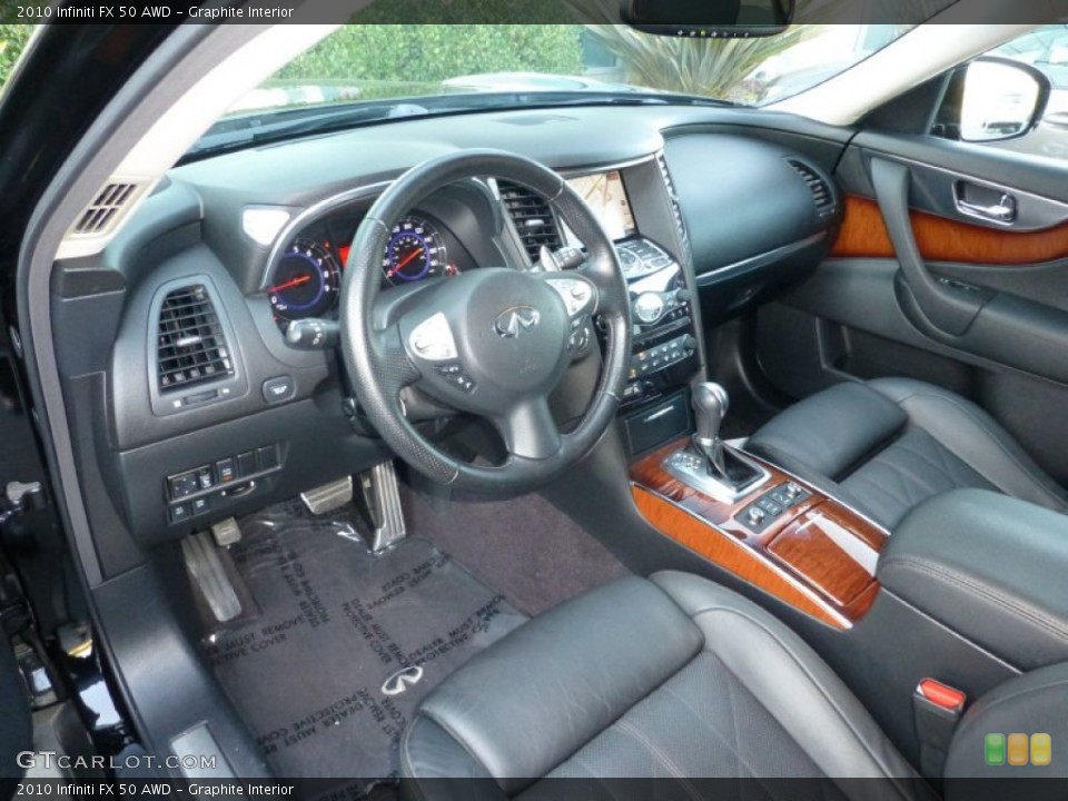 Graphite Interior Prime Interior for the 2010 Infiniti FX 50 AWD #89986601