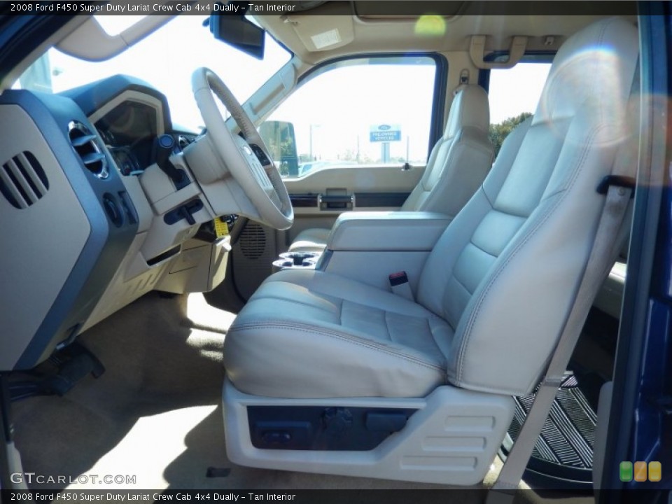 Tan Interior Photo for the 2008 Ford F450 Super Duty Lariat Crew Cab 4x4 Dually #89988017