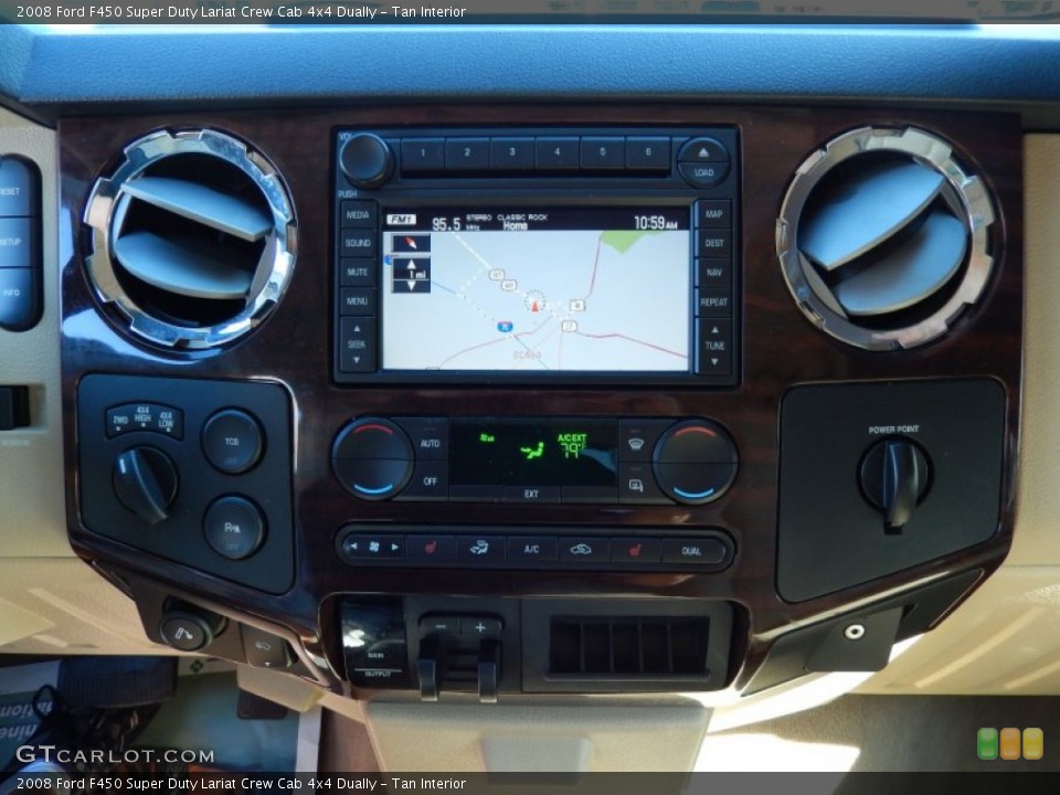 Tan Interior Controls for the 2008 Ford F450 Super Duty Lariat Crew Cab 4x4 Dually #89988281