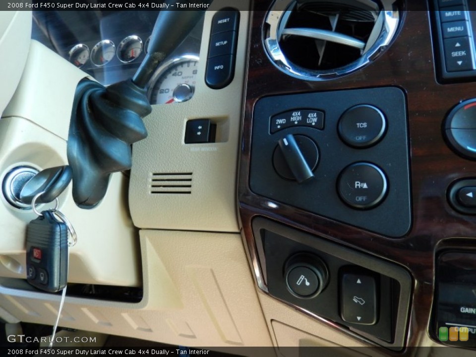 Tan Interior Controls for the 2008 Ford F450 Super Duty Lariat Crew Cab 4x4 Dually #89988305