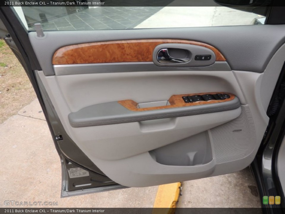 Titanium/Dark Titanium Interior Door Panel for the 2011 Buick Enclave CXL #89997365