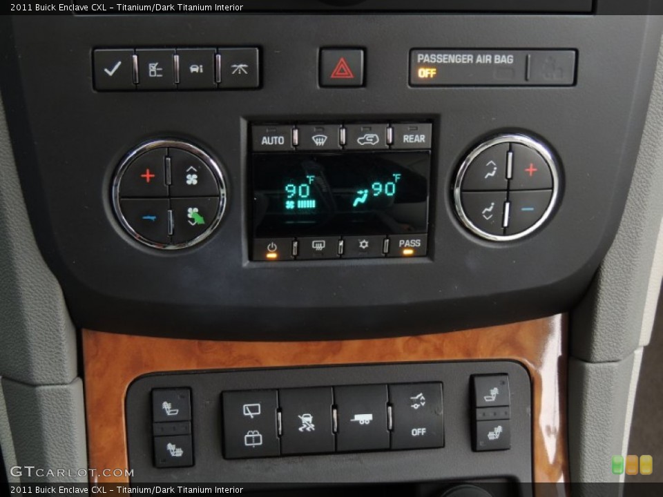 Titanium/Dark Titanium Interior Controls for the 2011 Buick Enclave CXL #89997533