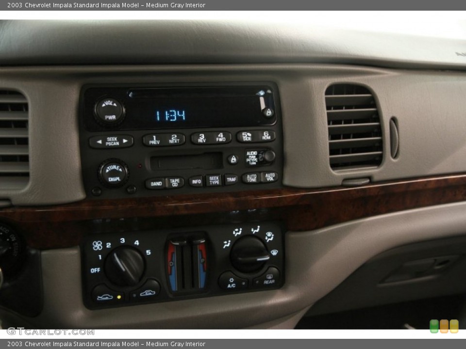 Medium Gray Interior Controls for the 2003 Chevrolet Impala  #90002012