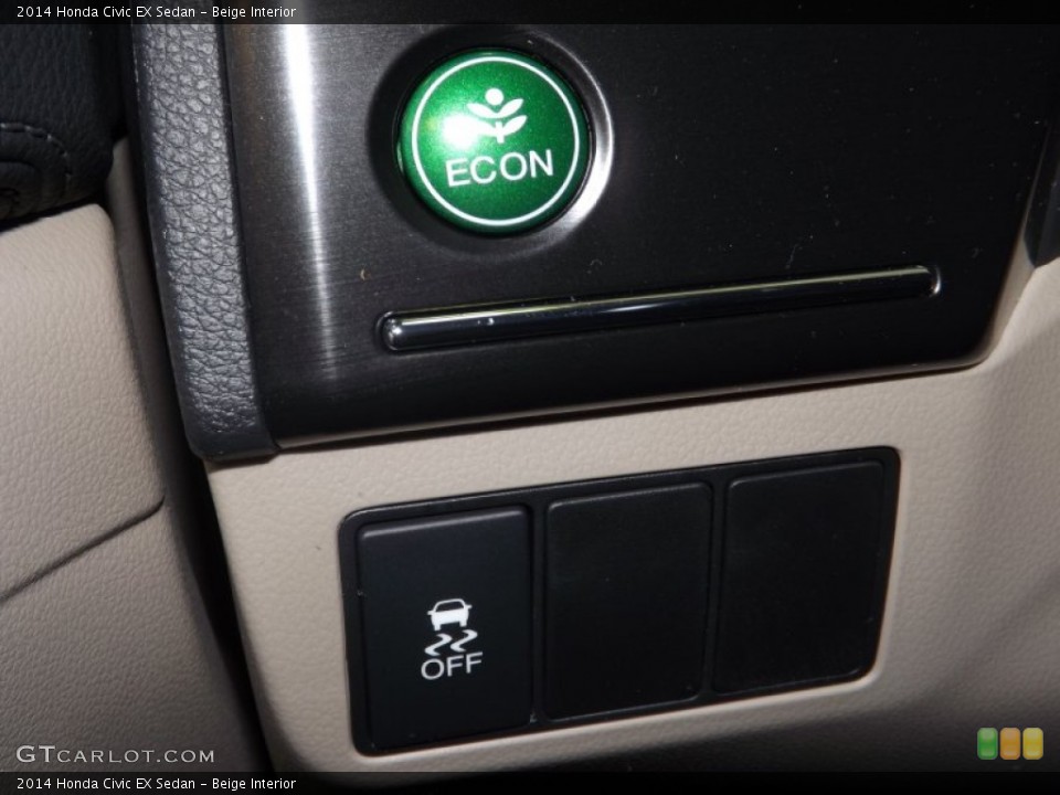 Beige Interior Controls for the 2014 Honda Civic EX Sedan #90003824