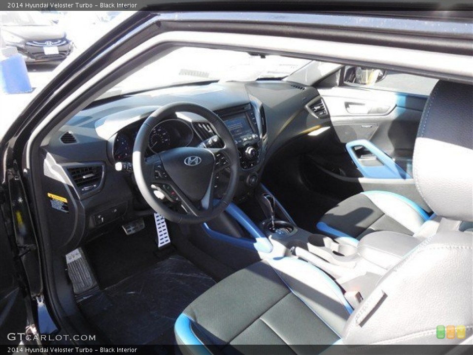 Black 2014 Hyundai Veloster Interiors