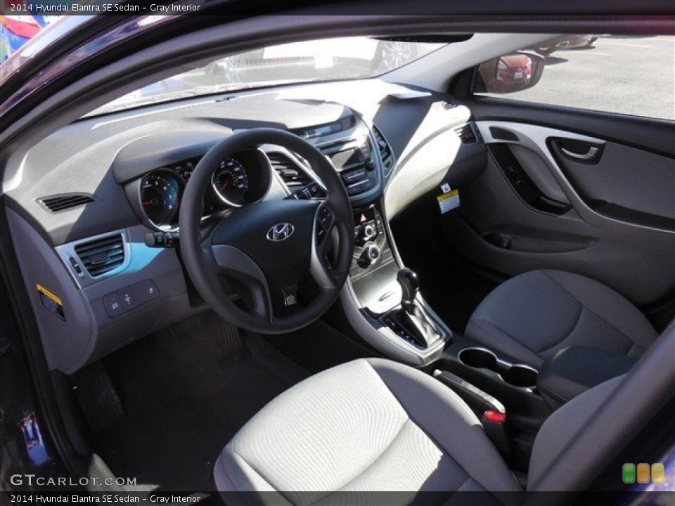 Gray Interior Prime Interior for the 2014 Hyundai Elantra SE Sedan #90004643