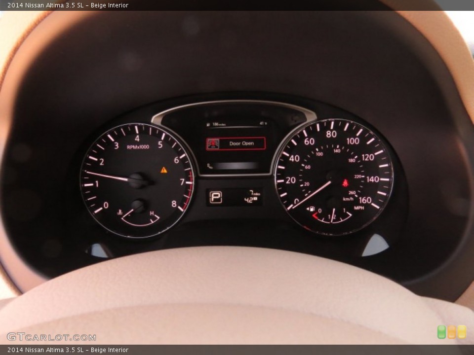 Beige Interior Gauges for the 2014 Nissan Altima 3.5 SL #90004817