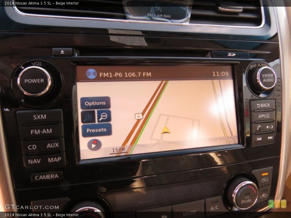 Beige Interior Audio System for the 2014 Nissan Altima 3.5 SL #90004835
