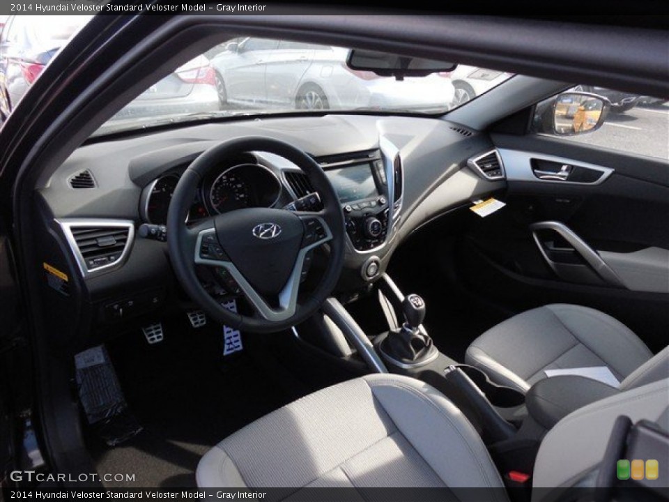 Gray Interior Prime Interior for the 2014 Hyundai Veloster  #90005249