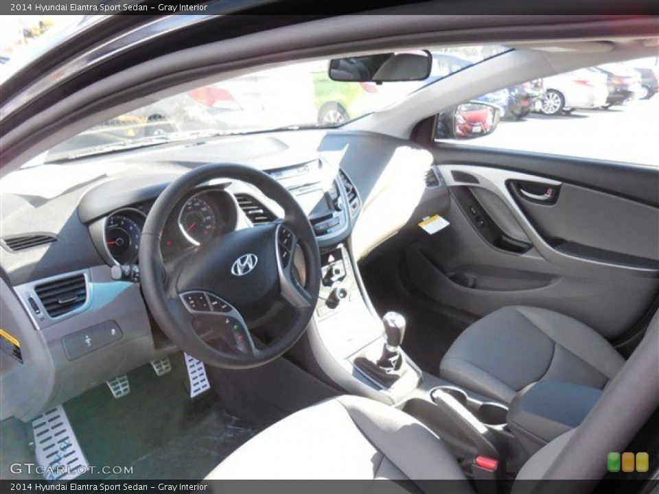 Gray Interior Prime Interior for the 2014 Hyundai Elantra Sport Sedan #90005534