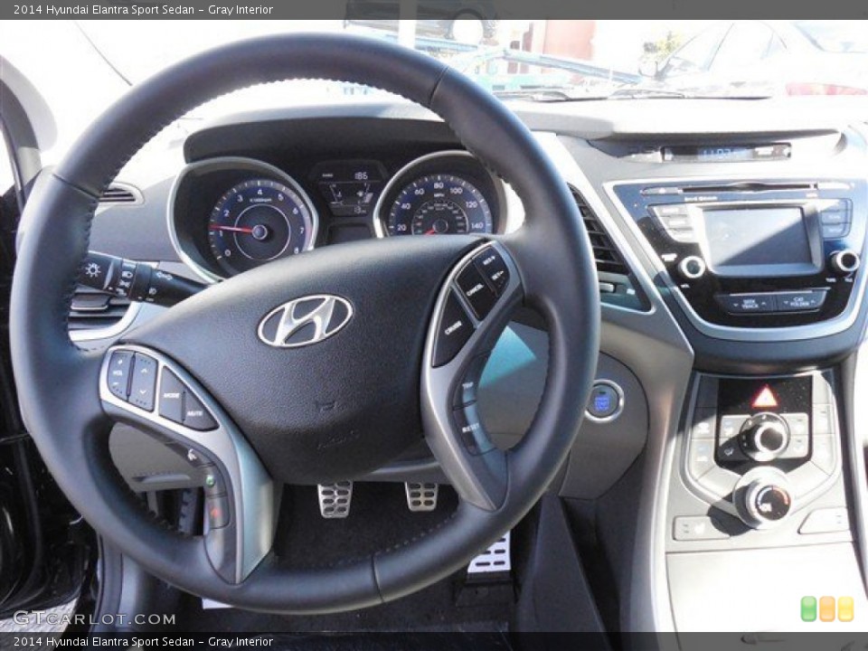 Gray Interior Dashboard for the 2014 Hyundai Elantra Sport Sedan #90005558