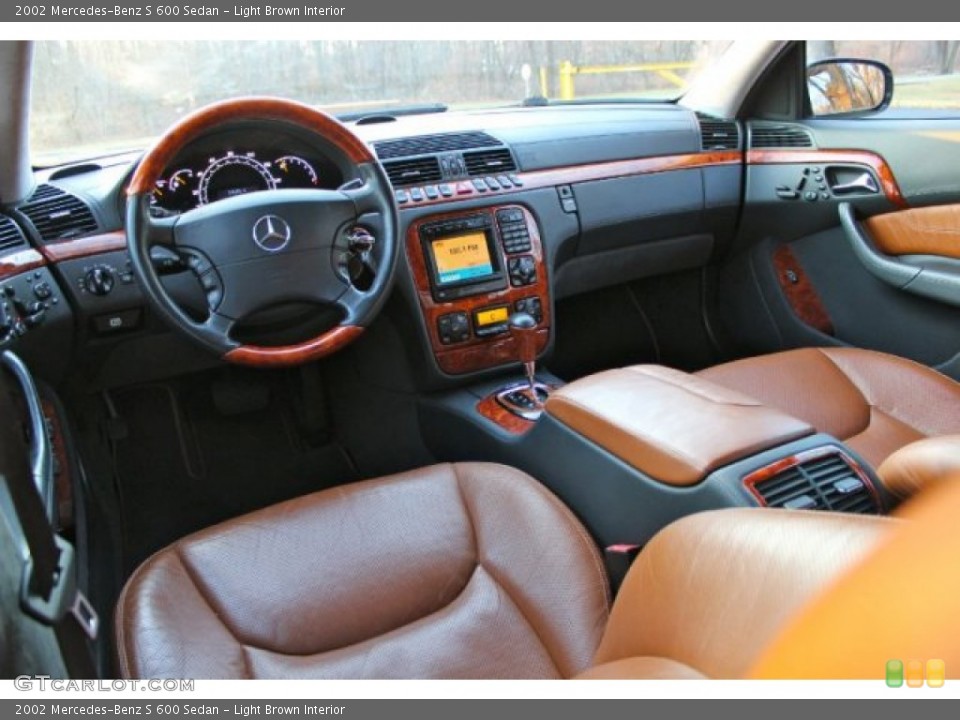 Light Brown Interior Prime Interior for the 2002 Mercedes-Benz S 600 Sedan #90011087