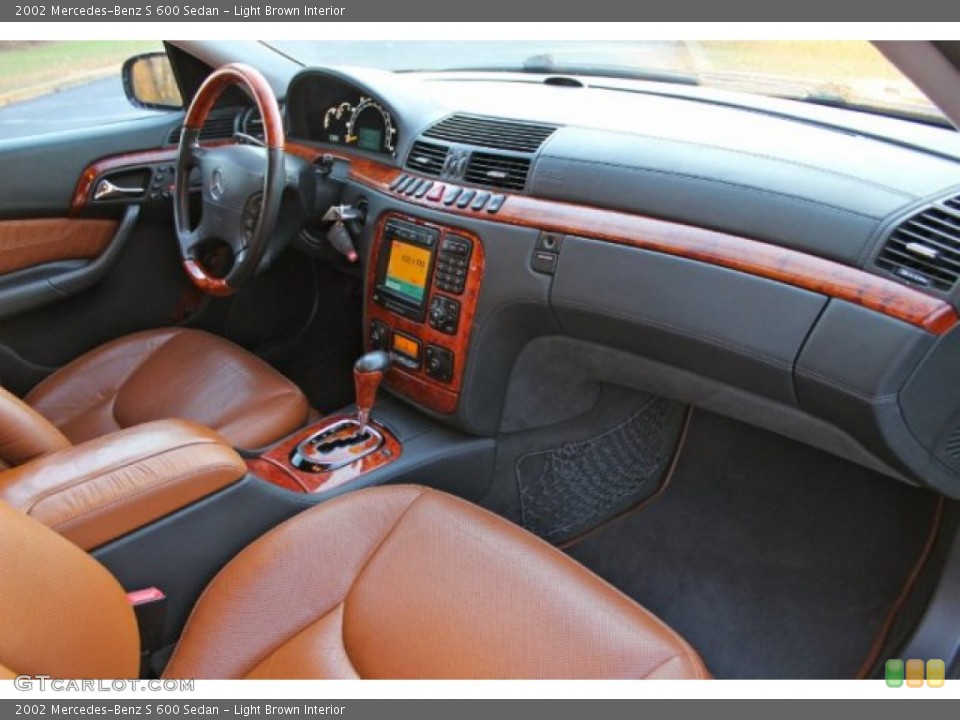 Light Brown Interior Dashboard for the 2002 Mercedes-Benz S 600 Sedan #90011219