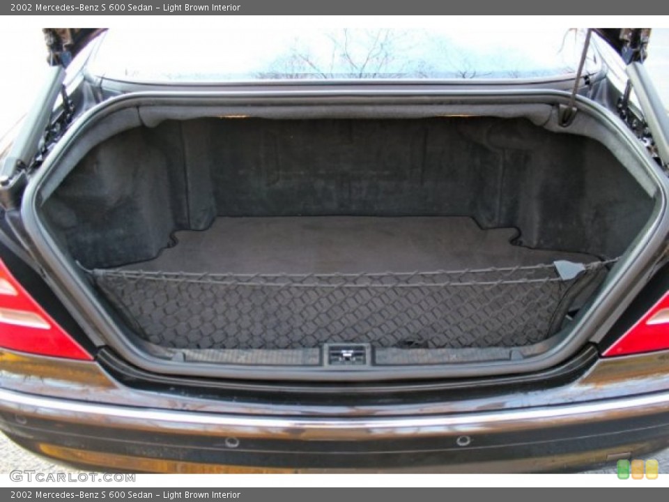 Light Brown Interior Trunk for the 2002 Mercedes-Benz S 600 Sedan #90011314