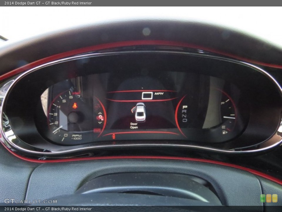 GT Black/Ruby Red Interior Gauges for the 2014 Dodge Dart GT #90012707