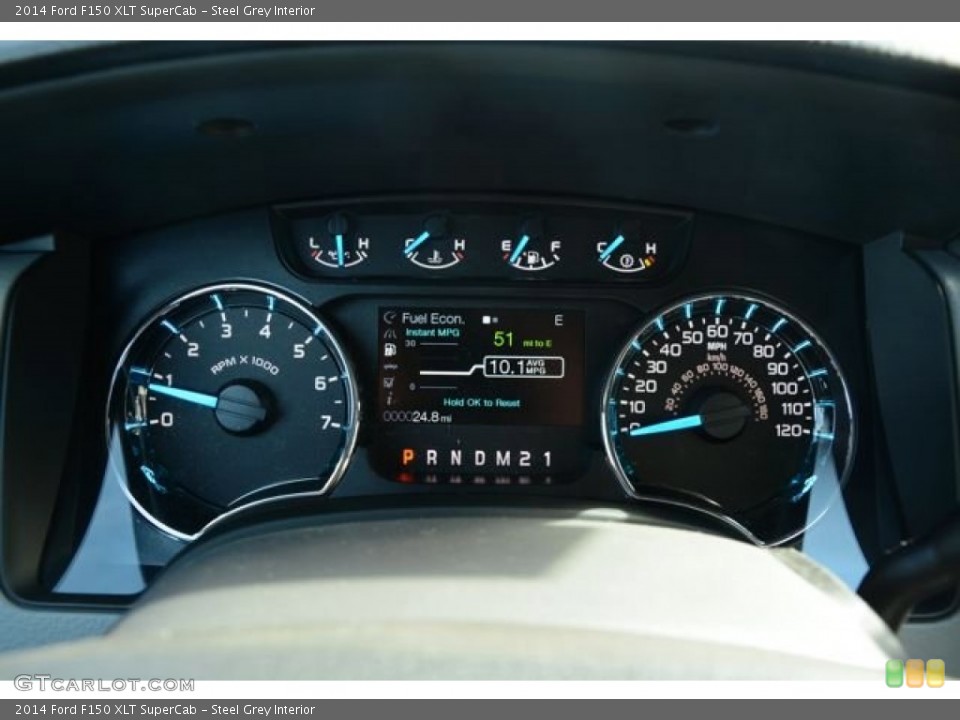 Steel Grey Interior Gauges for the 2014 Ford F150 XLT SuperCab #90013217