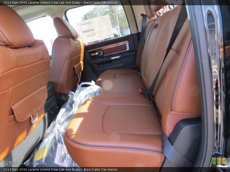 Black/Cattle Tan Interior Rear Seat for the 2014 Ram 3500 Laramie Limited Crew Cab 4x4 Dually #90013580