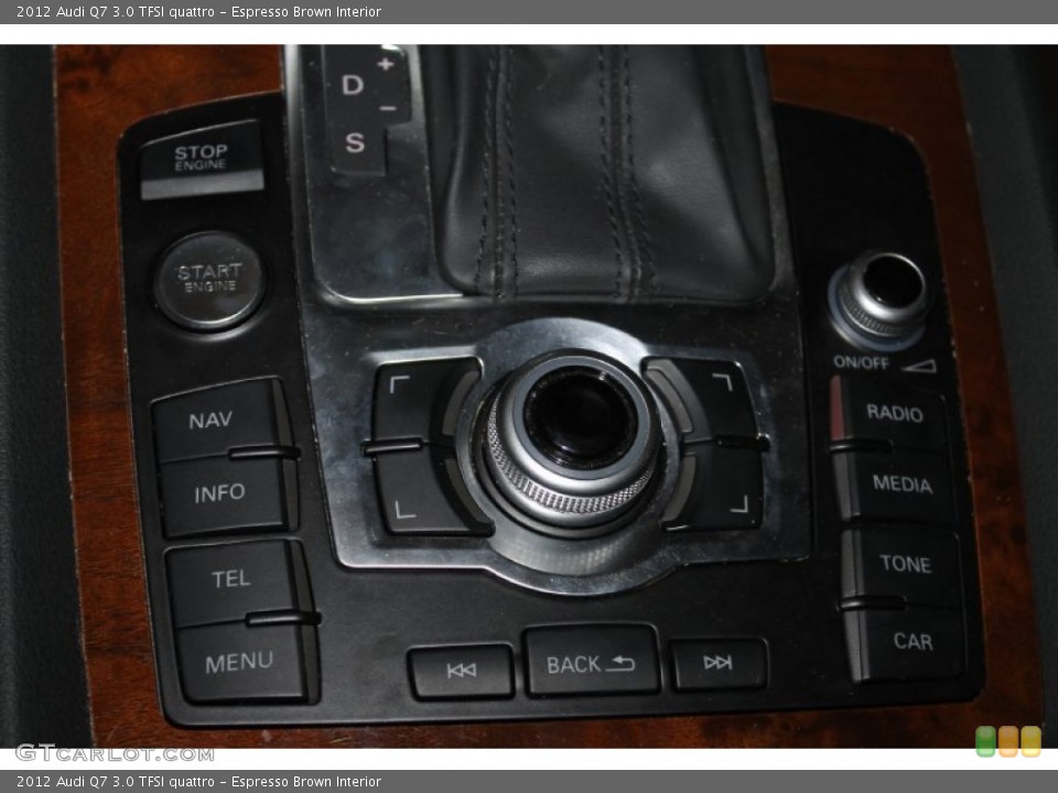 Espresso Brown Interior Controls for the 2012 Audi Q7 3.0 TFSI quattro #90013673