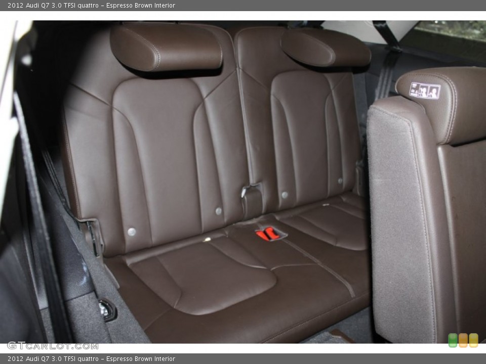 Espresso Brown Interior Rear Seat for the 2012 Audi Q7 3.0 TFSI quattro #90013823