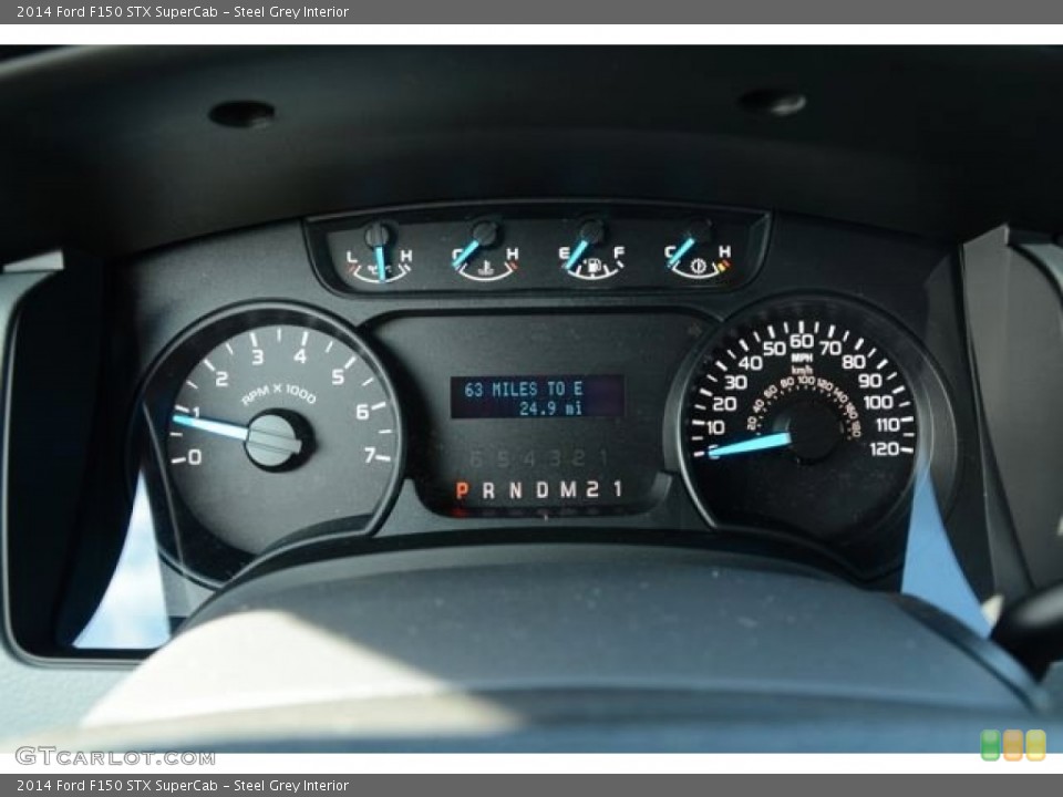 Steel Grey Interior Gauges for the 2014 Ford F150 STX SuperCab #90015122