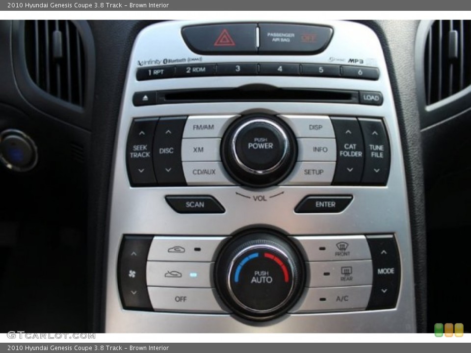 Brown Interior Controls for the 2010 Hyundai Genesis Coupe 3.8 Track #90016256
