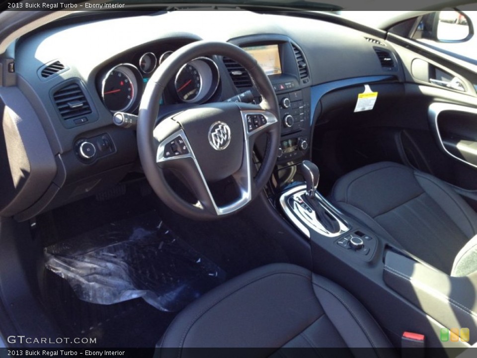Ebony 2013 Buick Regal Interiors