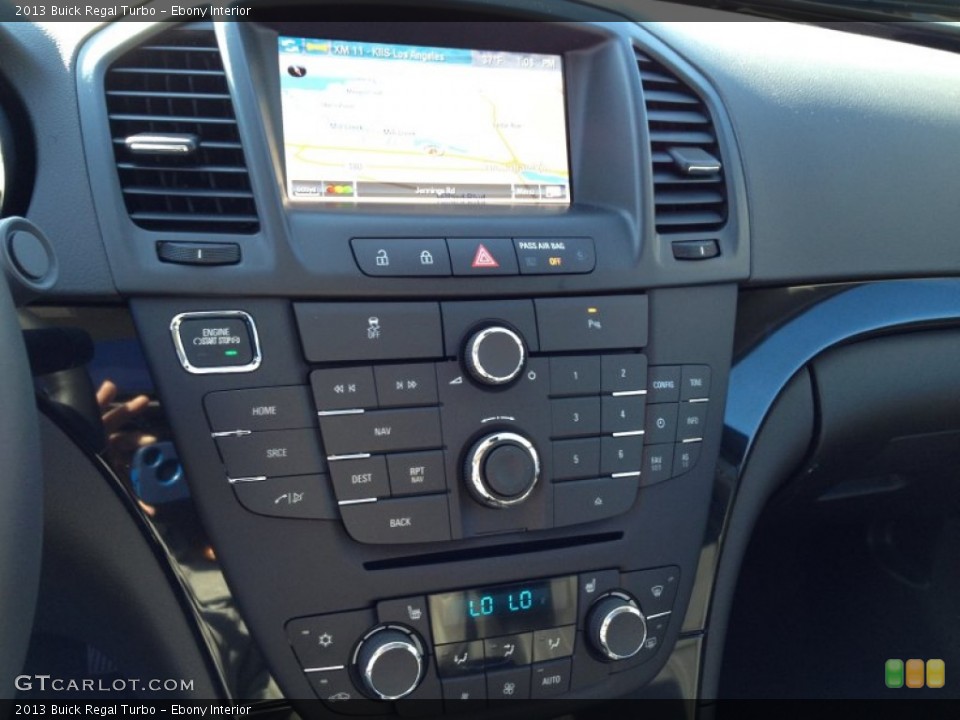 Ebony Interior Controls for the 2013 Buick Regal Turbo #90017770