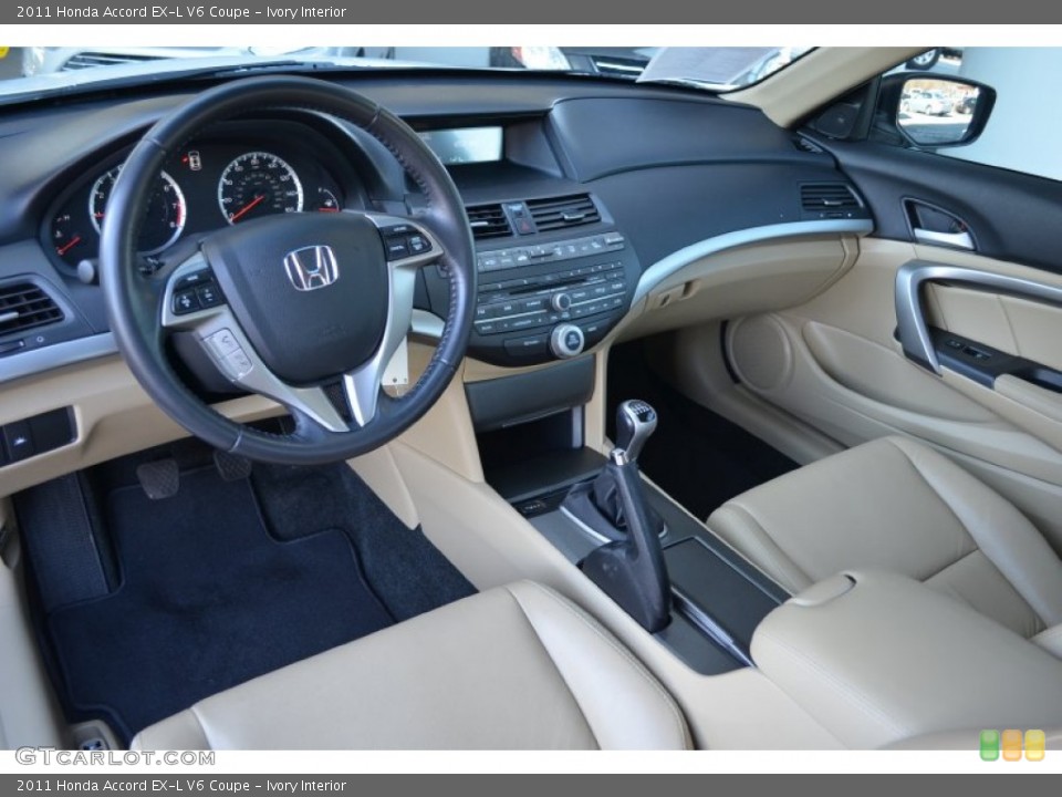 Ivory Interior Prime Interior for the 2011 Honda Accord EX-L V6 Coupe #90019753