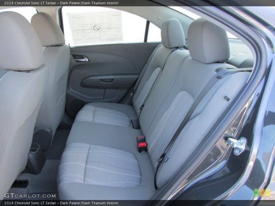 Dark Pewter/Dark Titanium Interior Rear Seat for the 2014 Chevrolet Sonic LT Sedan #90019762
