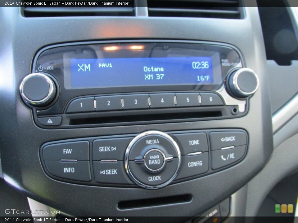Dark Pewter/Dark Titanium Interior Controls for the 2014 Chevrolet Sonic LT Sedan #90019831