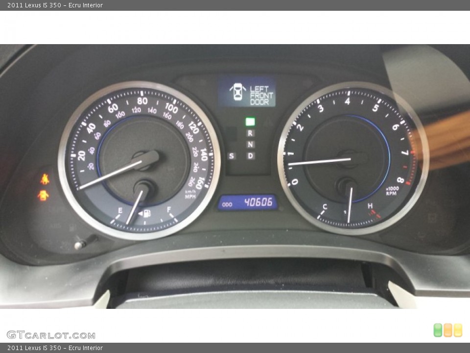 Ecru Interior Gauges for the 2011 Lexus IS 350 #90021739